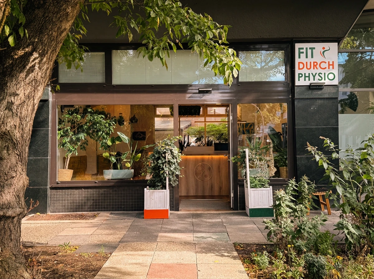 Eingang der Praxis Fit durch Physio am Bayerischen Platz in Berlin